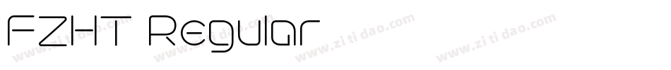 FZHT Regular字体转换